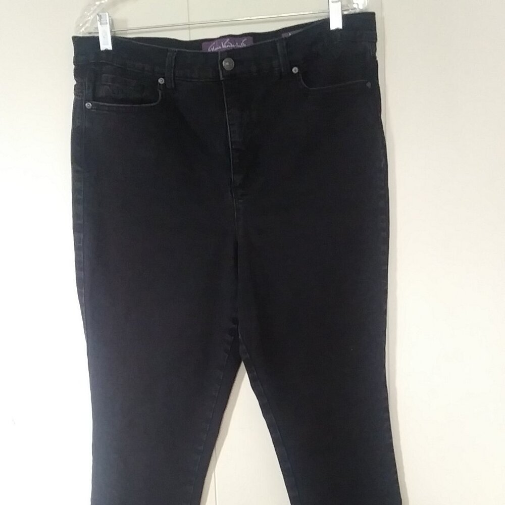 Gloria Vanderbilt Black Jeans Amanda Skinny